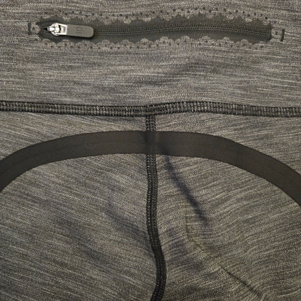 Lululemon Women's On Track Tight Leggings Heathered Black Gray 6 Athleisure Yoga - Picture 6 of 9